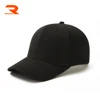 adult 6 panels excellent unicolor cotton baseball caps high quality customized logo black sports hats in stock free shipping