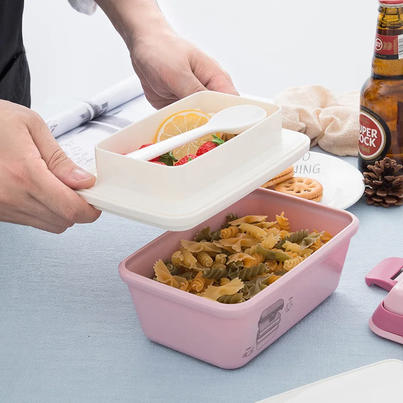 1500ml Romantic Lunch Box Food Container Microwave Safe Bpa Free Kid