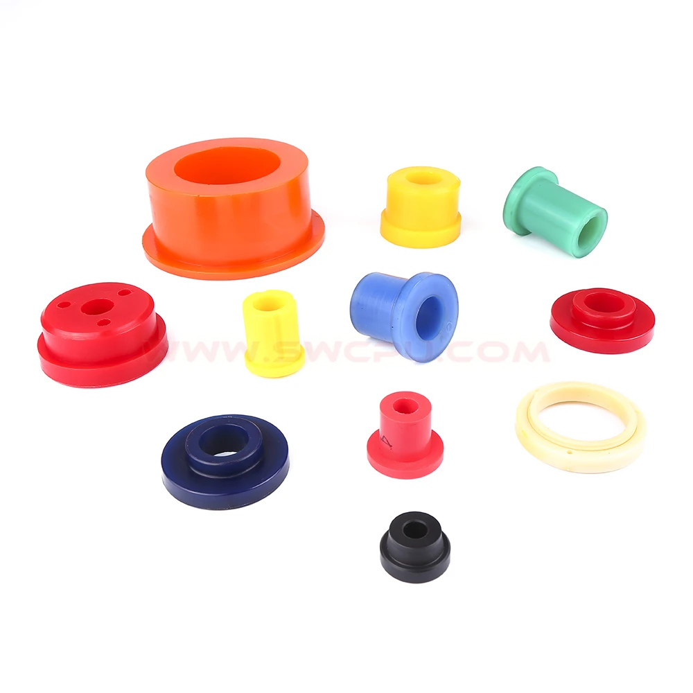 Customized Colorful Molded Urethane Bush Hdpe Pu Bushings Polyurethane ...