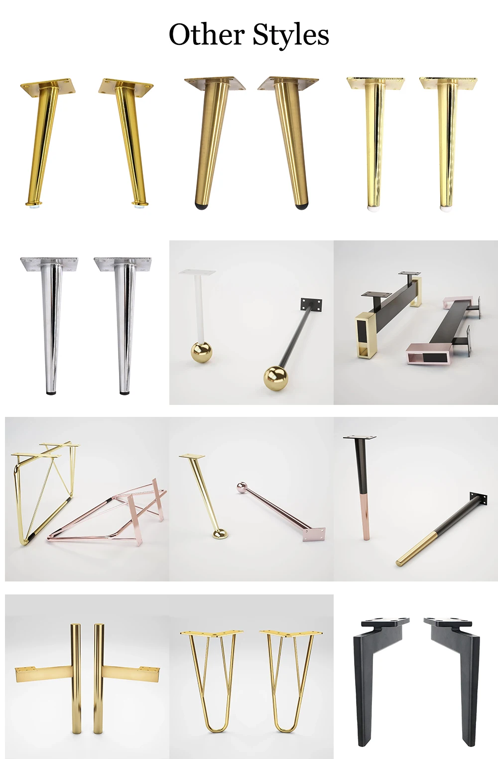 Coffee Table Legs Iron Living Room Furniture Accessories Steel Metal