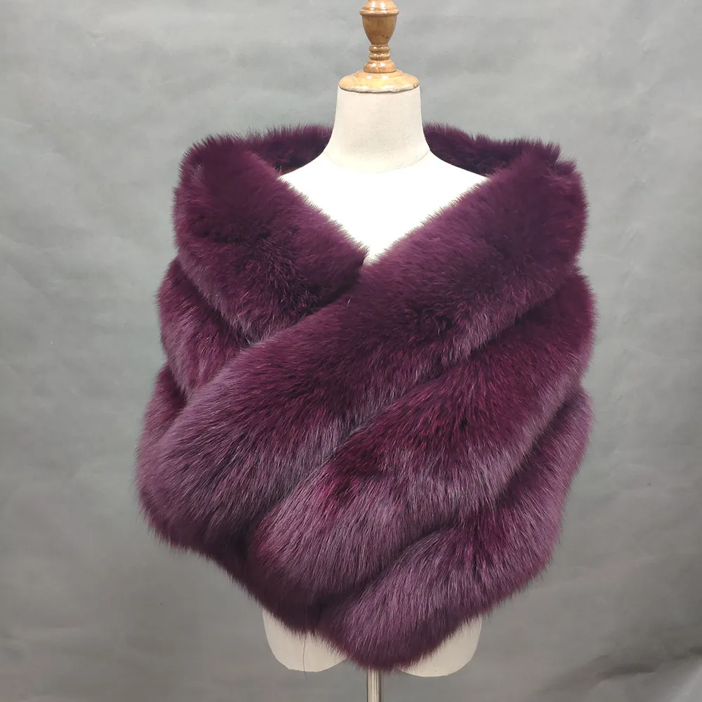 short fur scarf