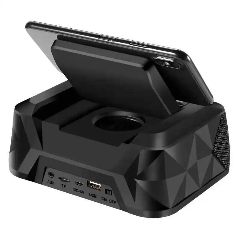 multi function 3 in 1 Wireless Charger Bluetooth Subwoofer Speaker , Home Theater System1500mah Power Bank - ANKUX.COM