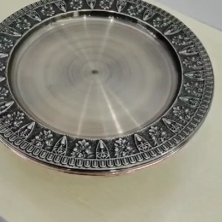 Wholesale Charger Plates Black Chargers Dining Plastic 13inch Wedding