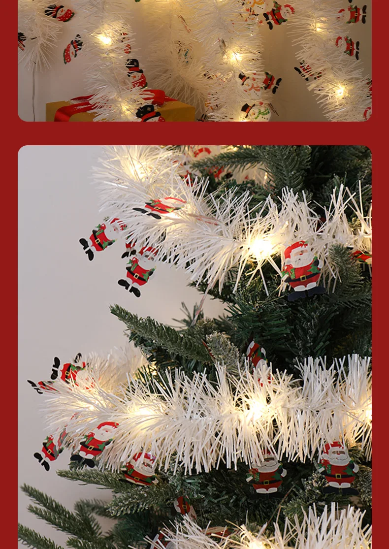 IP65 Waterproof LED Christmas Ribbon Lamp Copper Wire Atmosphere String Lights Party Decorations Wool Strip Lamp Cross-Border