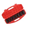 8PCS Drive Metric Axle Hub Nut Sockets Set 3/4 Inch 6 Point 26MM to 3 8MM Metric Socket Sets
