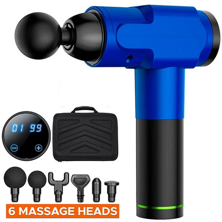 Portable Massage Gun With Heating Massage Heads For Percussive Therapy