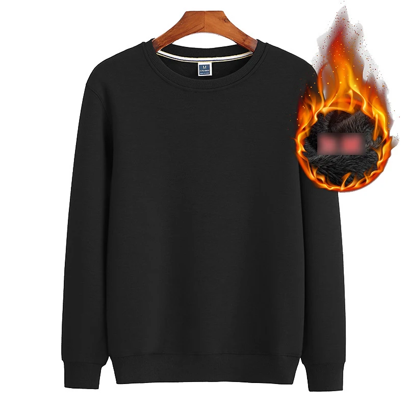 Wholesale Custom Logo Plain Multi Color New Fashion Long Sleeve Hoodies Crewneck Sweatshirt Men