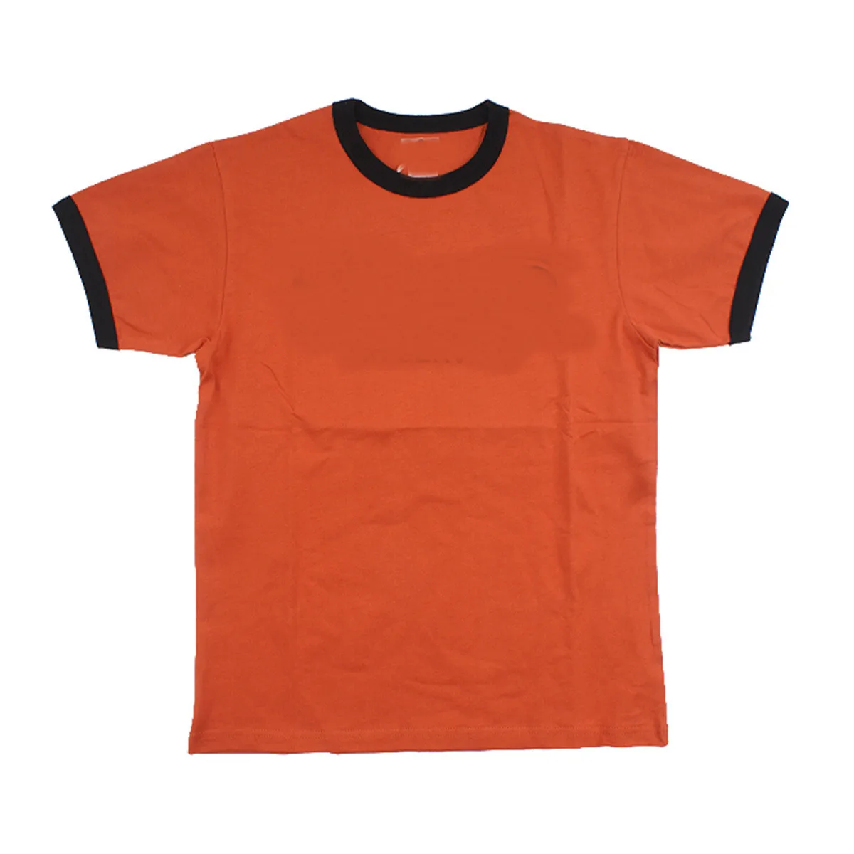 Factory Custom Wholesale Contrast Ringer Mens T Shirt 100 Thick Cotton