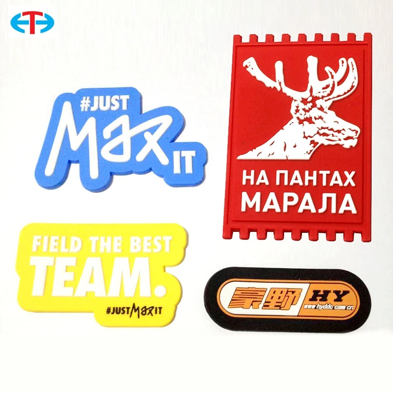 
Custom 3D logo soft pvc heat press silicone raised rubber heat transfer clothing label 