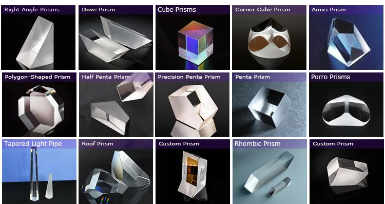 Triangular prism Optical Bk7 K9 glass  right angle prism OEM Optical Glass Inner Reflection reversible Right Angle Prism For Lazy Glass