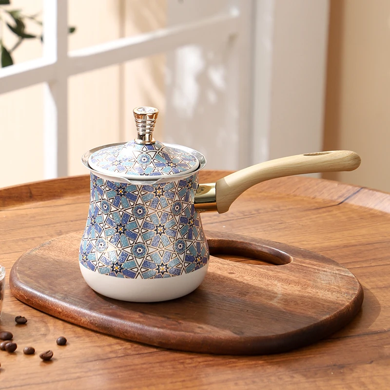 Turkish Style Coffee Warmer — Star Mosaic Pattern
