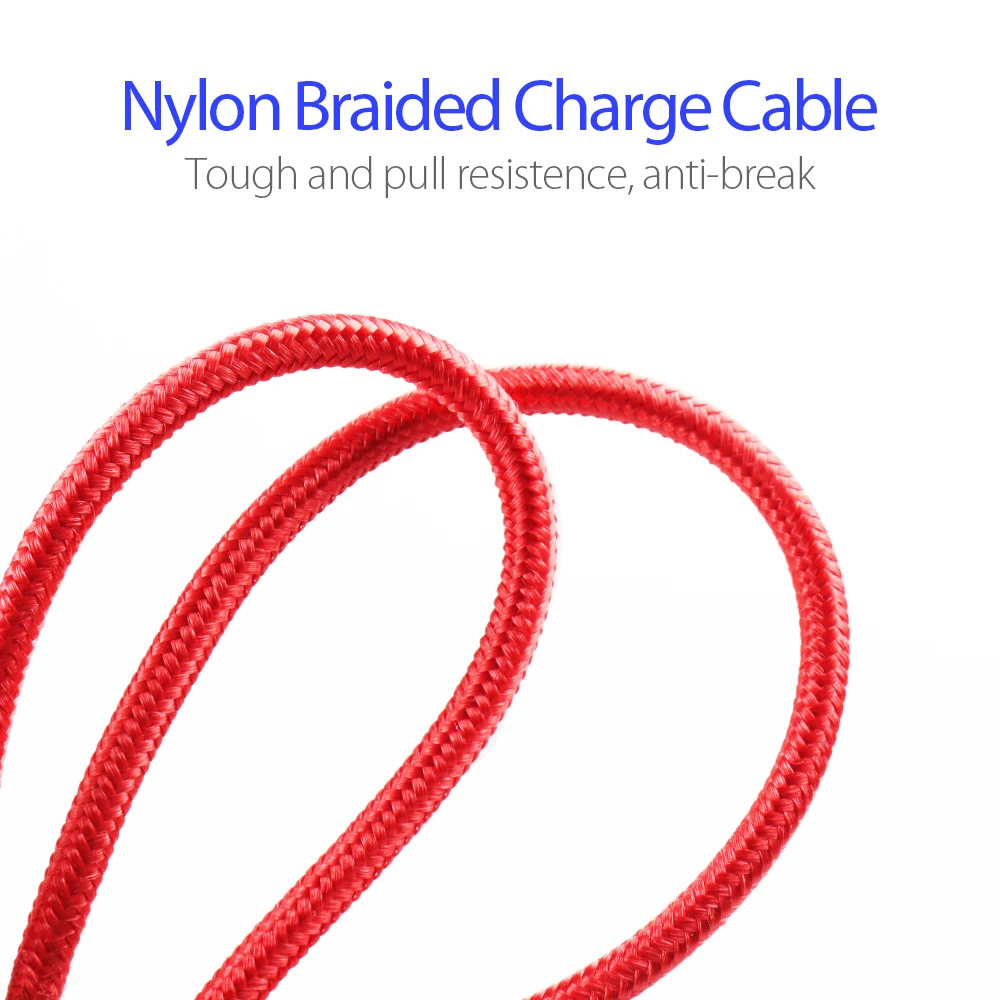 fast charging & data syncing OEM ODM micro usb cable with nylon braided for android phone - ANKUX.COM