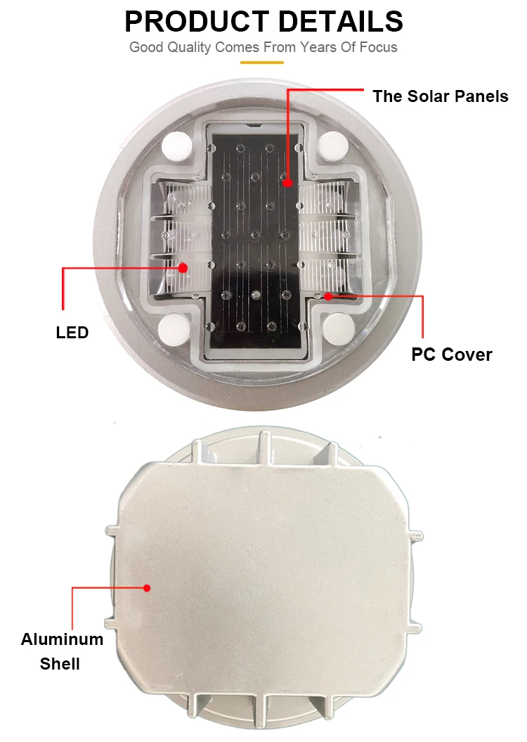 NOKIN Aluminum LED 30T Resistance Solar Road Stud for highway