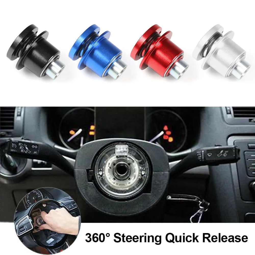 Universal Aluminum Alloy 360 Degree Car Steering Wheel Quick Release