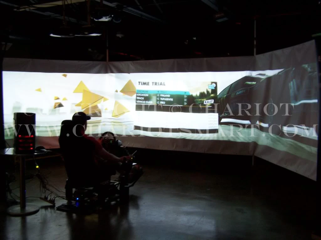 Projection Screen Edge Blending Chariot Tech Software System Used In