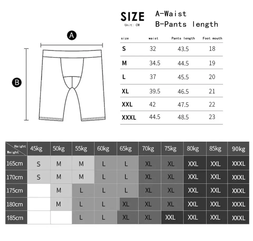 2023 Men's Boxing Underwear Breathable Polyester Fashion Plus Size Men ...