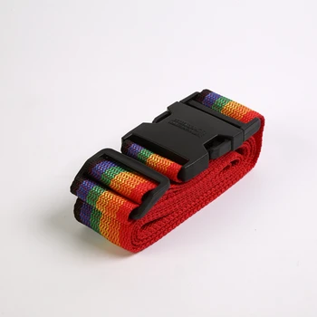 rainbow luggage strap