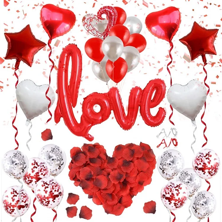 Cheap China Wholesale Latex Foil Balloons Valentines Day Balloon Set