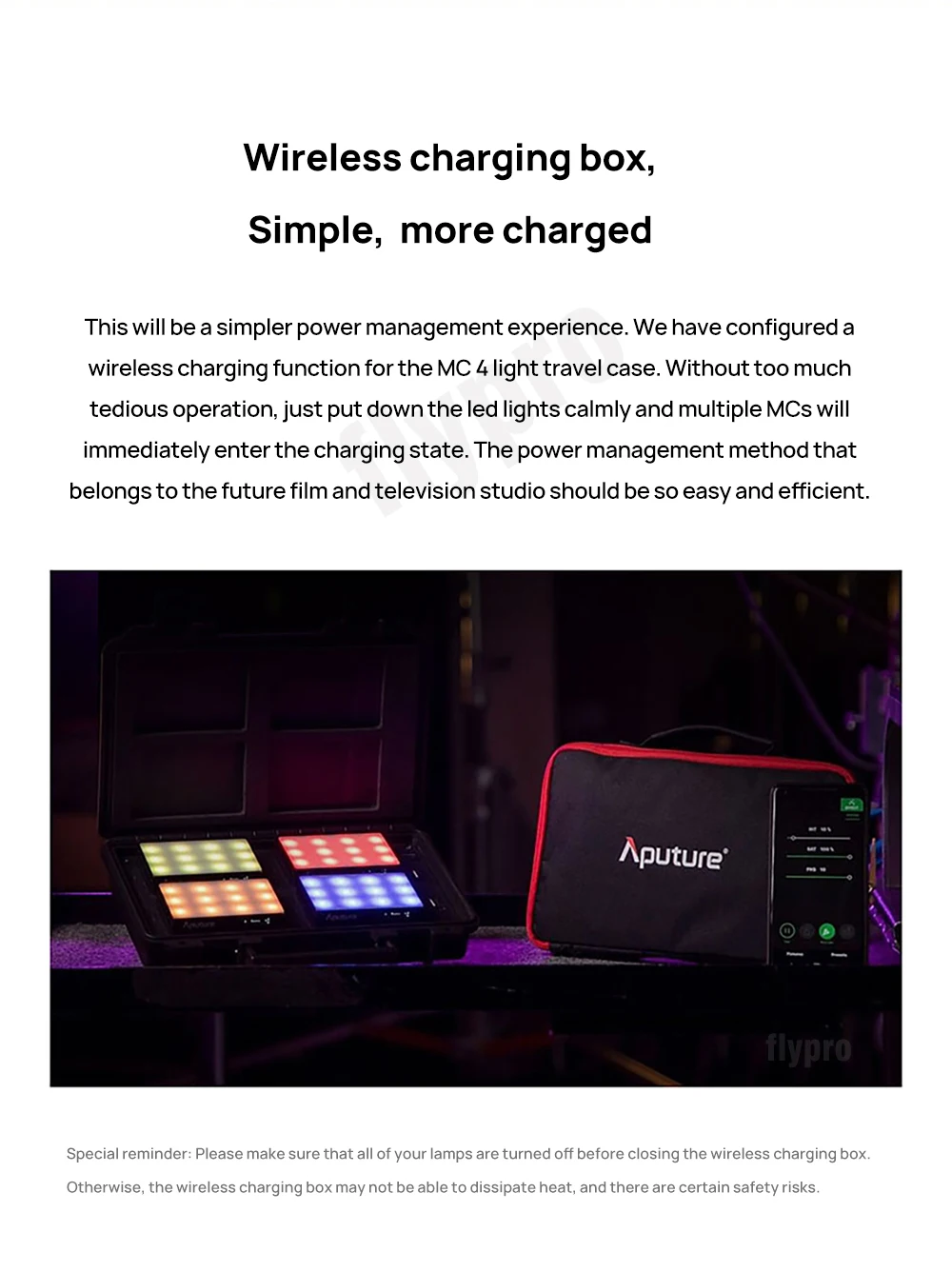 Aputure Amaran AL-MC RGB Led Video Light 4 Light Travel Kit with