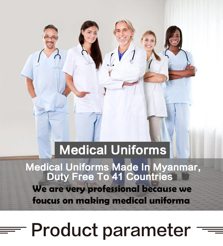 Factory Cheap Price Cherokee Style Stretch Scrubs Tops Fashionable Nursing Hospital Uniforms Women Medical Nurse Scrubs Sets