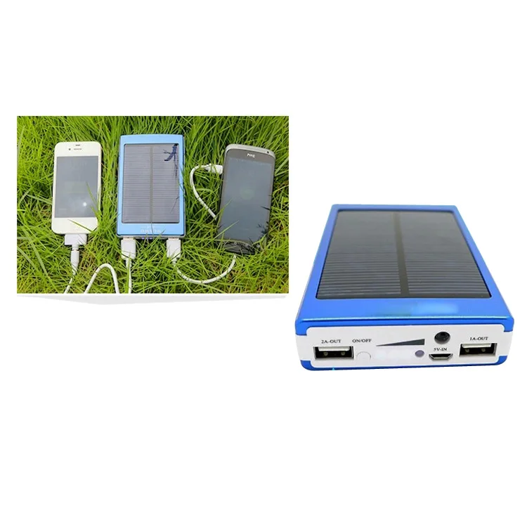 Outdoor solar power bank 15000mah dual usb portable solar panel power bank