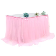 Sponsi Falda De Mesa De Tul Decoraci/ón De Banquete De Boda De Fiesta Falda De Mesa De 181 76 Cm Falda De Mesa Hecha A Mano De Tut/ú De Ballet De Tul Mantel