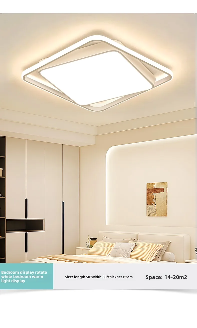 product 2024 24w luxury simple cream led ceiling light for living room master bedroom modern style acrylic internet celebrity favorite-7