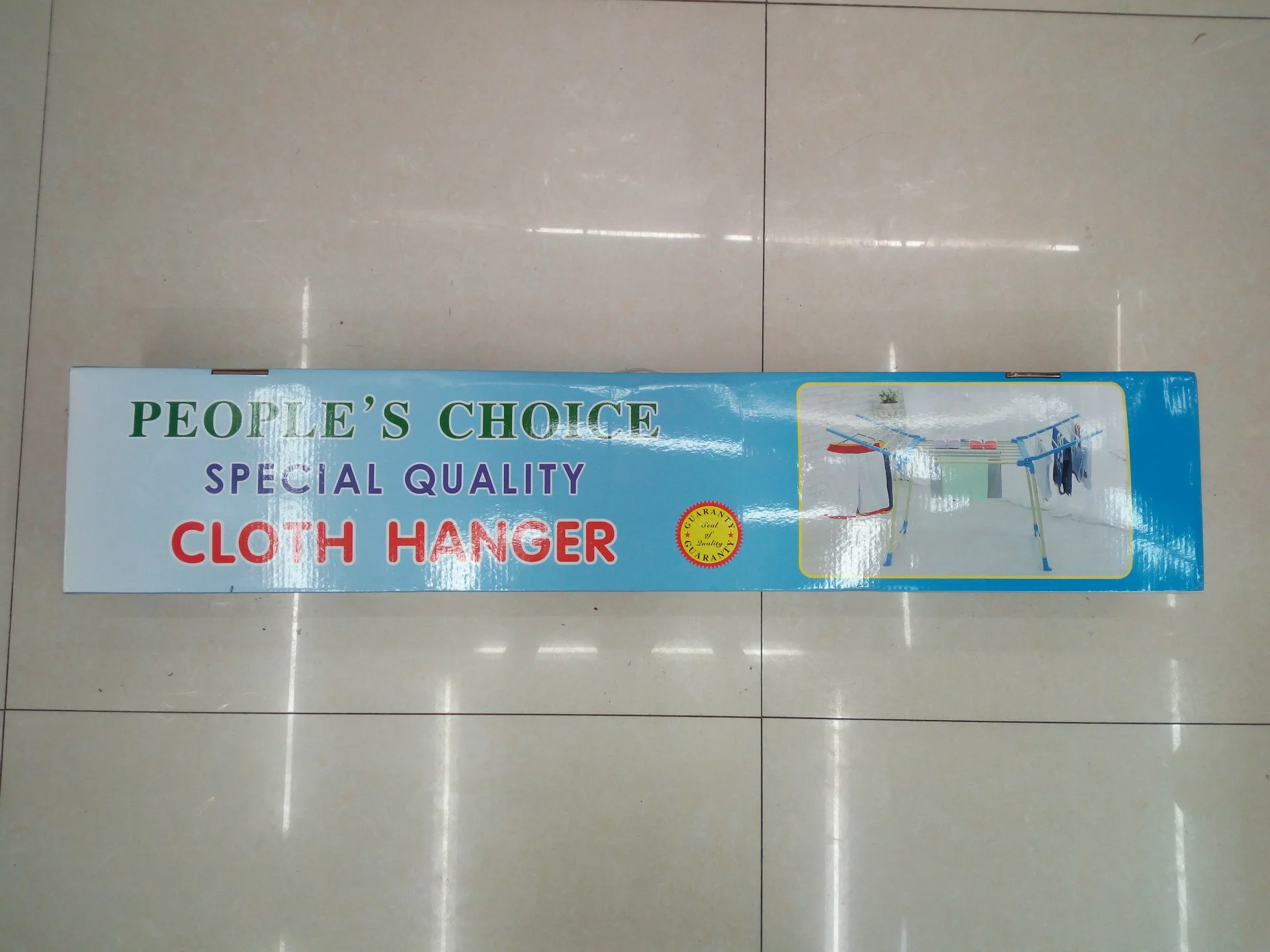 Wingshaped 19mm Racks Floor Folding Towel Rack Indoor Clothes Airer