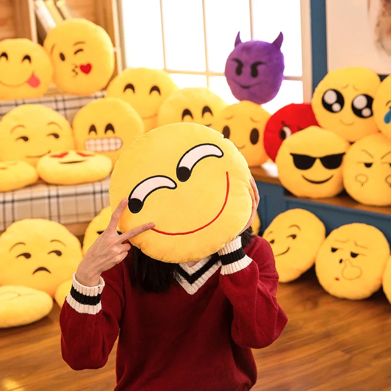 custom emoji pillows
