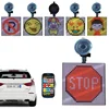 P4-32x32 Fun Screen Emojis Graphic Animation Gif Bluetooth Road Driving Emergency Warning Slogan Logo LED Car Display