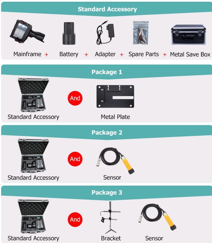 Model T10 Pro Mini Portable Handheld Inkjet Printer Manual Ink Jet