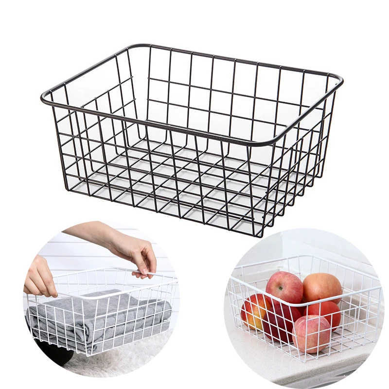 Cestas De Metal De Almacenamiento Para El Hogar,Cestas De Alambre Para