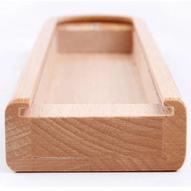 Wooden Pen Case Pencil Box With Sliding Lid Wooden Packaging Boxes For