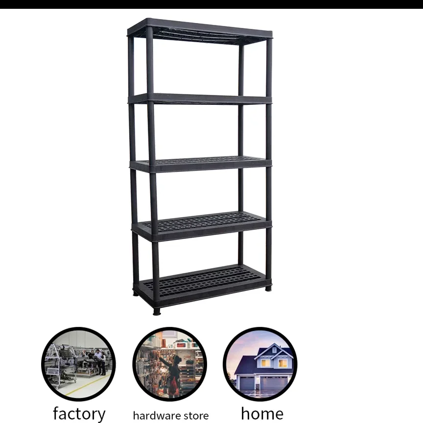 5 Level Garage Freestanding Plastic Shelving Buy Plastic Shelving,Plastic Shelving