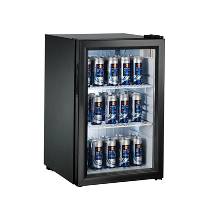 Sc68 Glass Door Countertop Beer Cooler Fridge With Display View