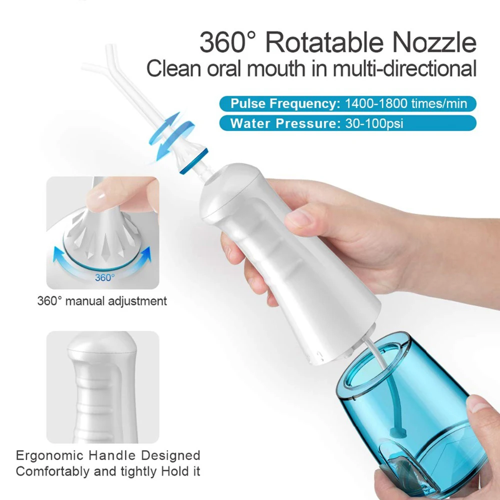poseidon portable 300ml powerful replacement part usb waterpik cordless plus water flosser electric dental portable irrigator