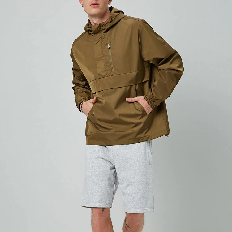 Custom Mens Streetwear Windbreaker Pullover Nylon Printed Sublimation Windbreaker Buy