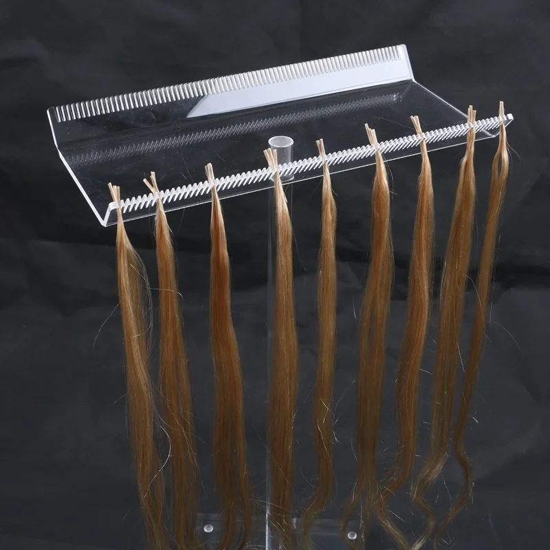 New Arrive Salon Small Acrylic Holder On Table For Hair Exteisons Installation Orgnazation Hair