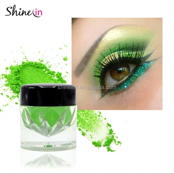 green shimmer eyeshadow