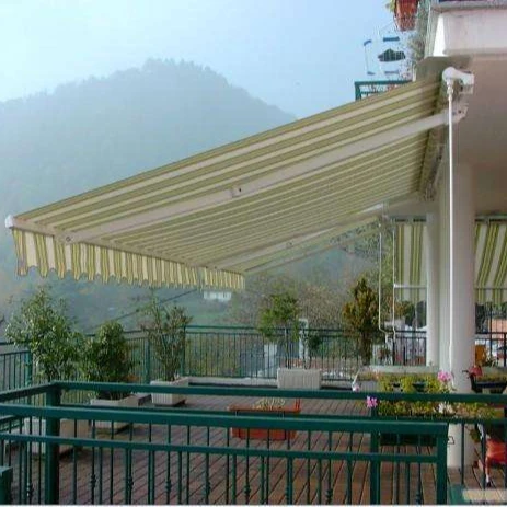 Budget Manual Garden Patio Awning Canopy Sun Shade Retractable Budget Manual Garden Patio Awning