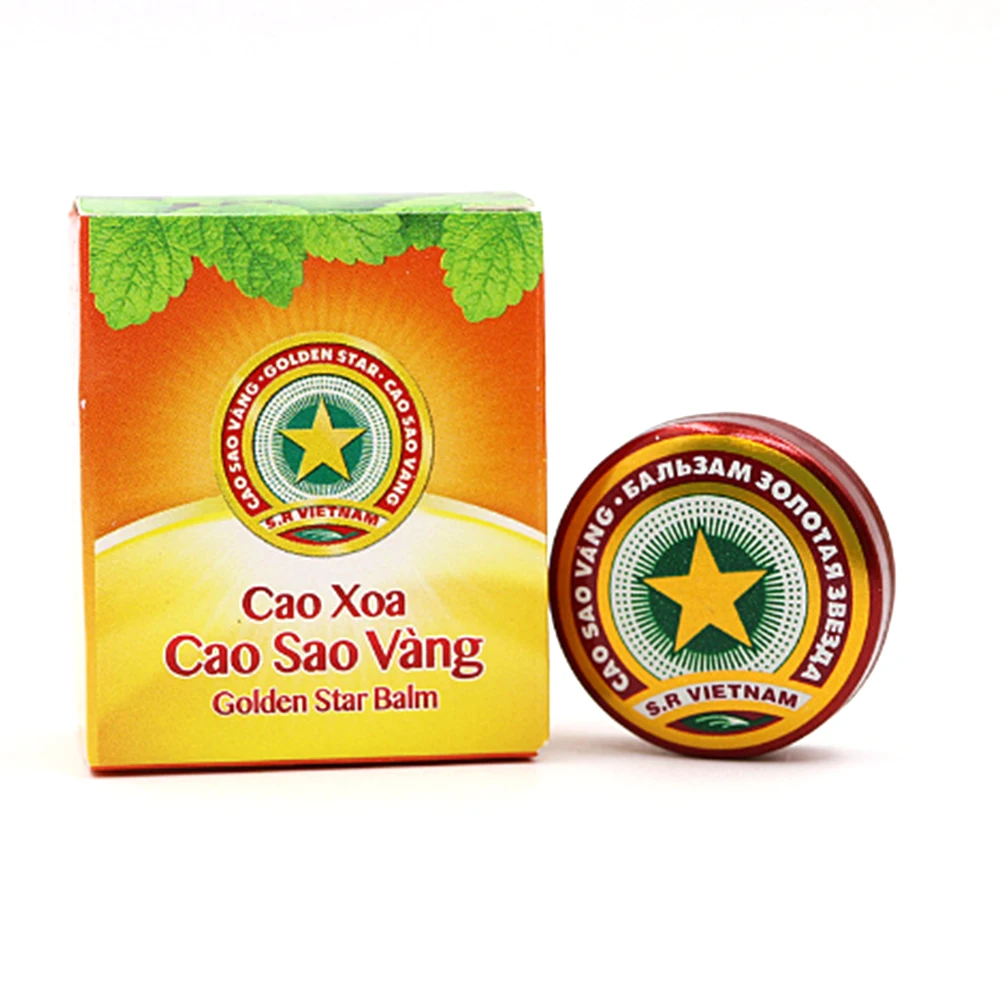 Vietnam Golden Star Tiger Balm Relief Headache Tiger Head Menthol Balm Refreshing For Headache