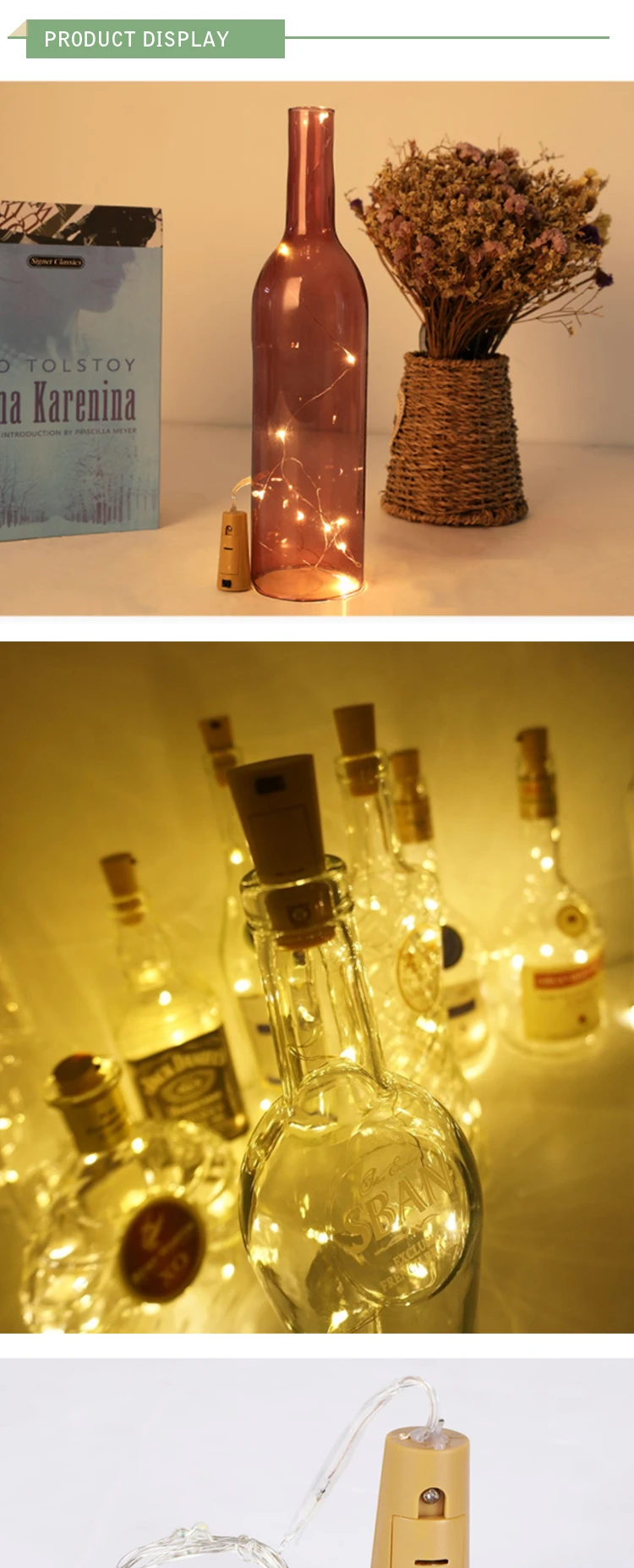 Luz De Corcho De Cobre Para Botellas De Vino Decoracion De Manualidades Resistente Al Agua 20 Colores 2m Buy Corcho Luces Para Botellas De Vino Cadena De Luz Led De Luces Product On Alibaba Com