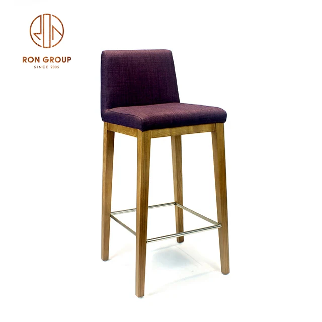 Europe style wooden material high bar stool bar chair