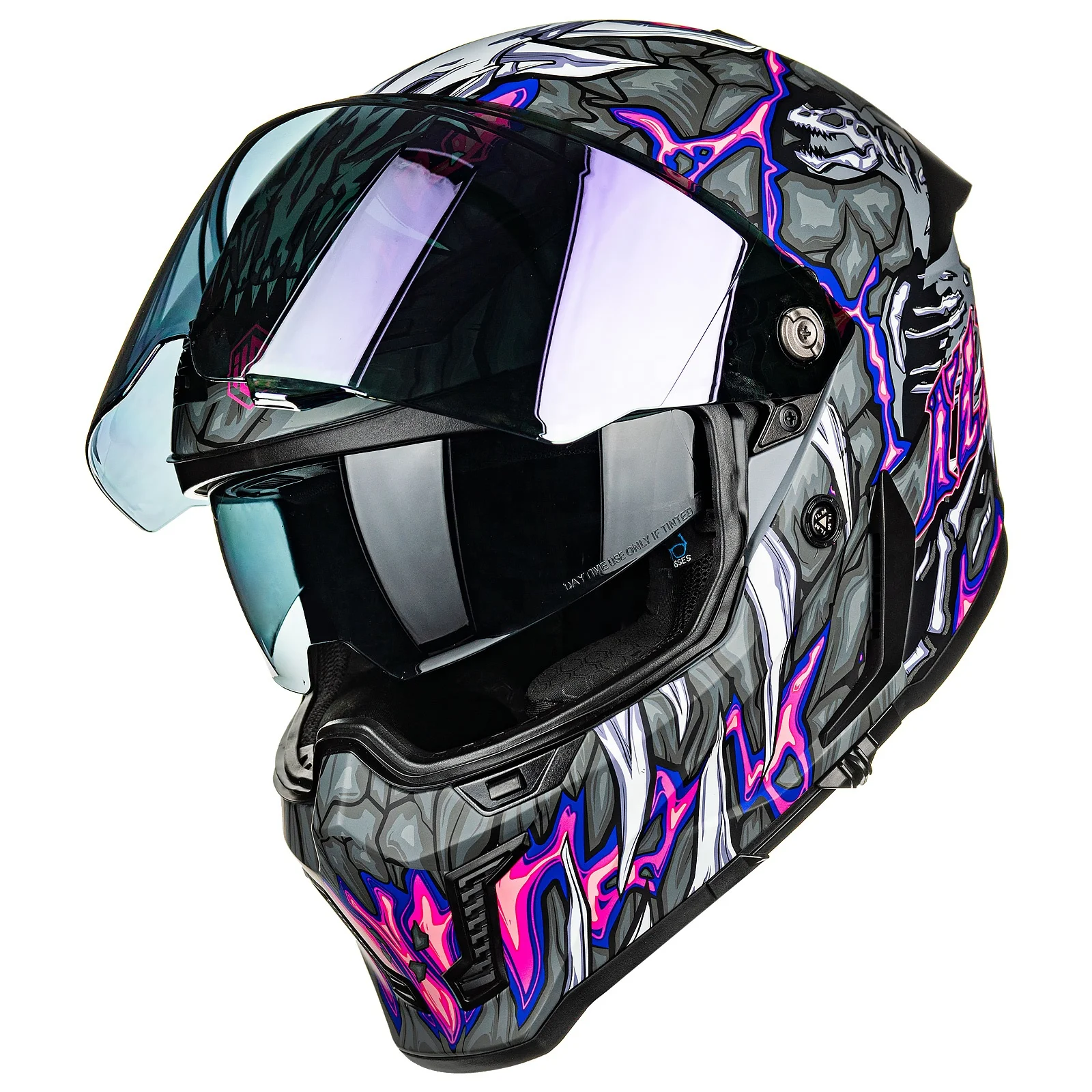 ILM MF509 Full Face Motorcycle Helmet - DOT/ECE Approved, New 