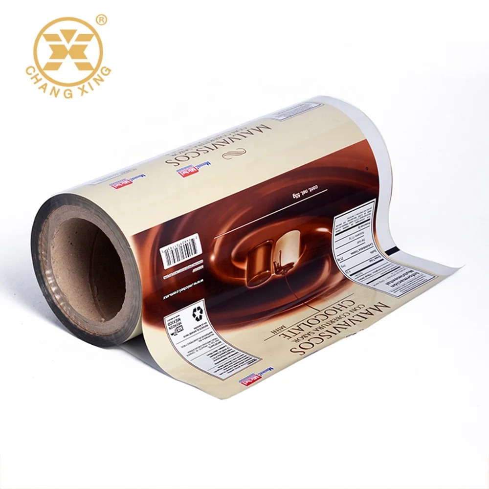 Chocolate Bar Wrapper Food Packaging Film Roll Aluminum Film Rolls