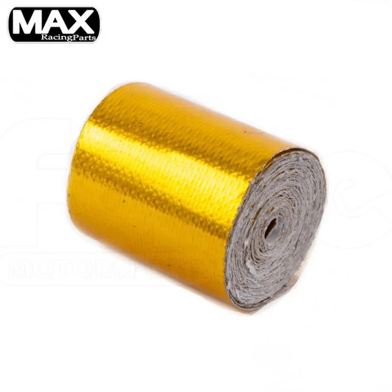 10 Meters Gold Intake Tube Heat Thermal Insulation Gold Aluminium