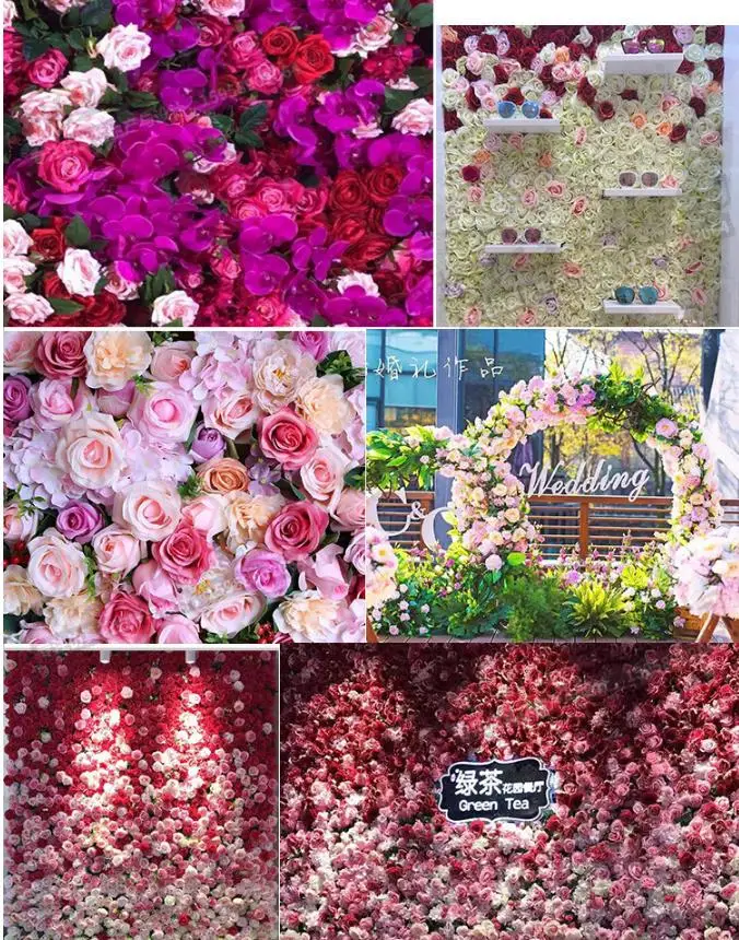 décorations de table Kirifly Lot de 10 fleurs artificielles en vrac en soie et plastique pour décoration de mariage
