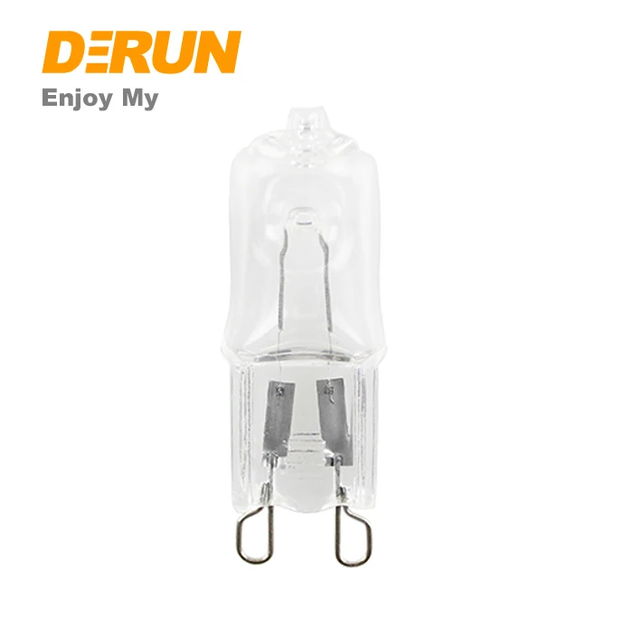 [STOCK] High Lumen Glass Clear Body 18W 28W 42W 53W 70W G9 Halogen Lamp Bulbs , HAL-G9