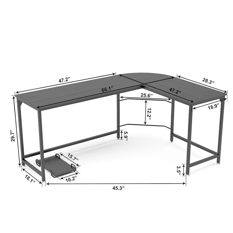 
Nordic Can Assemble Household Study Corner dDesk L-shaped Desktop Computer Table Desk 