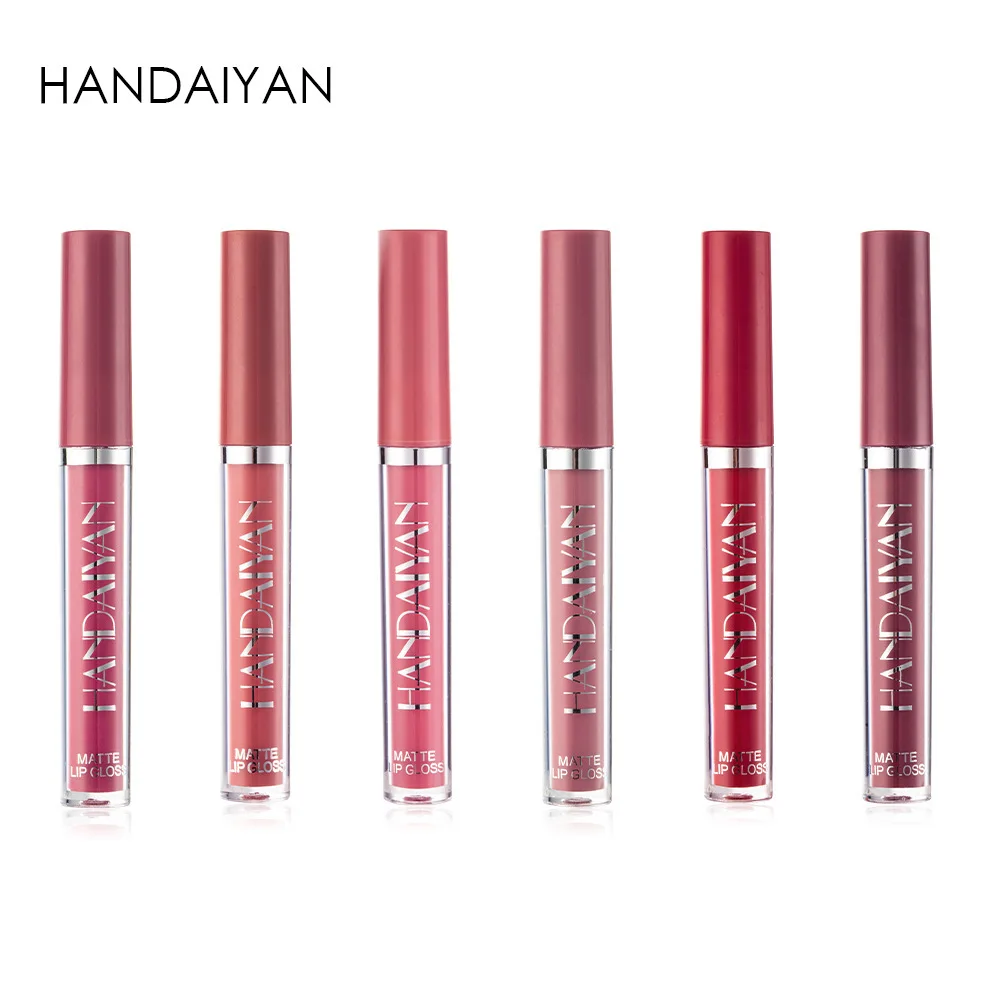 Handaiyan 6colors/sets Women's Fashion Liquid Lipstick Set Lipgloss